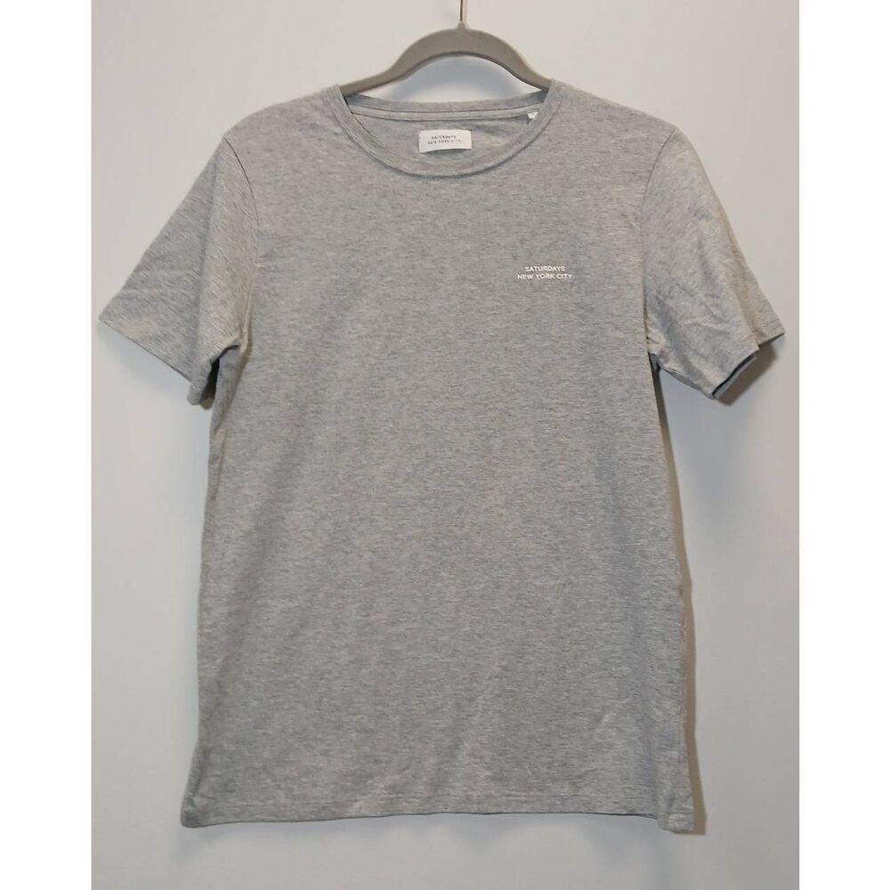 Saturdays new york city womens medium classic tee shirt gray shortsleeve